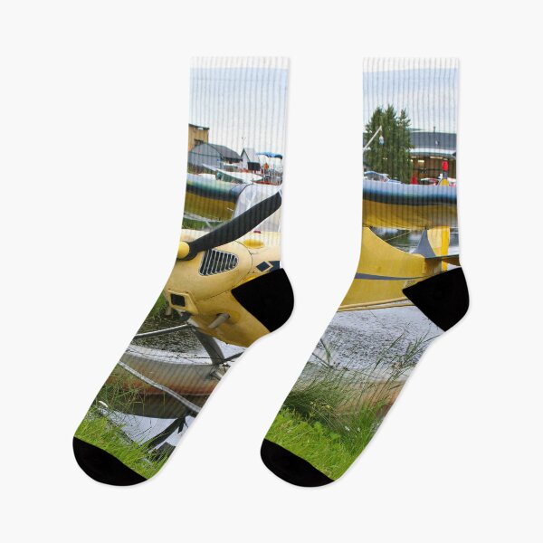 Item preview, Yellow and black float plane, Lake Hood, Alaska  designed and sold by FranWest.