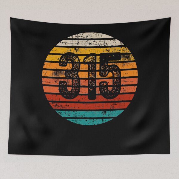 Item preview, Distressed Vintage Sunset 315 Area Code designed and sold by Gold Wings Tees.
