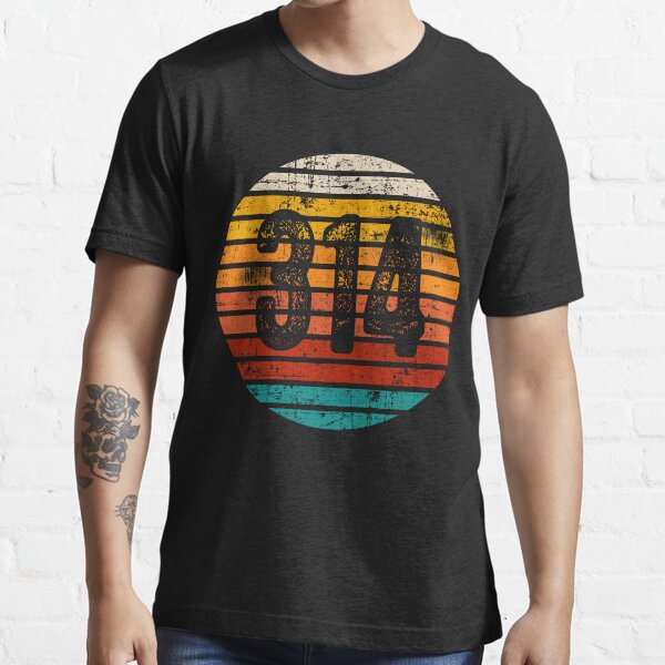 Item preview, Distressed Vintage Sunset 314 Area Code designed and sold by Gold Wings Tees.