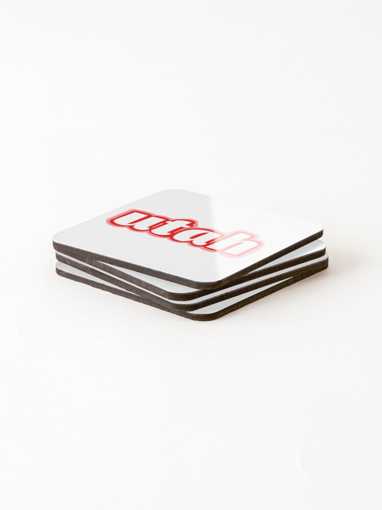Thumbnail 4 of 5, Coasters (Set of 4), Utah Sticker designed and sold by 3Edesigns.