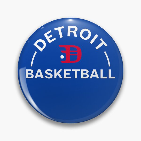 Item preview, Detroit Basketball Badge (White/Red) designed and sold by Gizerp.