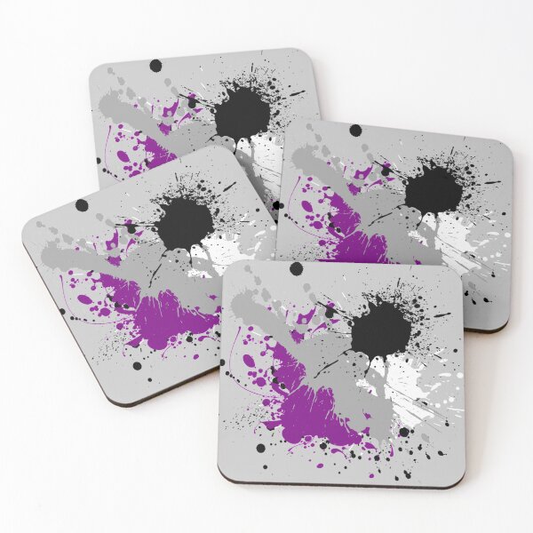 Item preview, Asexual Paint Splatter (v.2) designed and sold by porcupride.