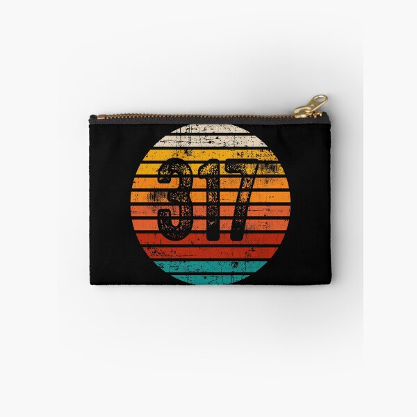 Item preview, Distressed Vintage Sunset 317 Area Code designed and sold by Gold Wings Tees.