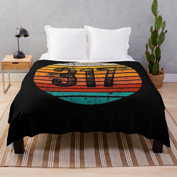 Item preview, Distressed Vintage Sunset 317 Area Code designed and sold by Gold Wings Tees.