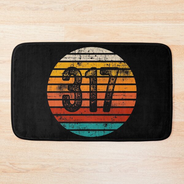 Item preview, Distressed Vintage Sunset 317 Area Code designed and sold by Gold Wings Tees.