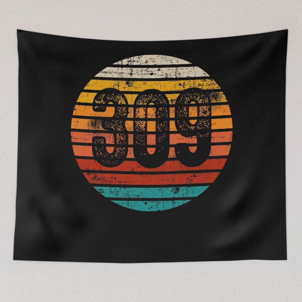 Item preview, Distressed Vintage Sunset 309 Area Code designed and sold by Gold Wings Tees.