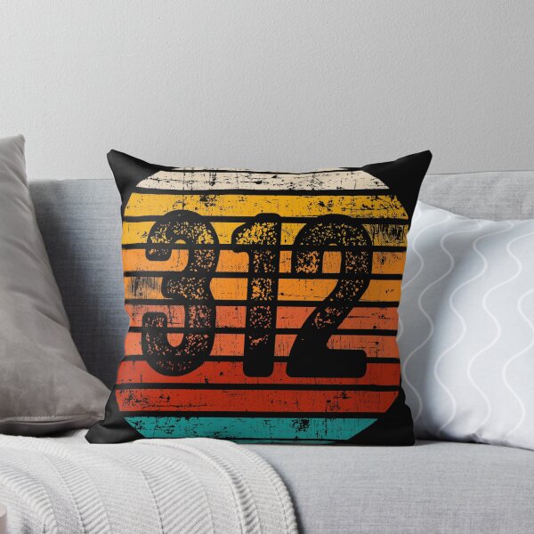 Item preview, Distressed Vintage Sunset 312 Area Code designed and sold by Gold Wings Tees.