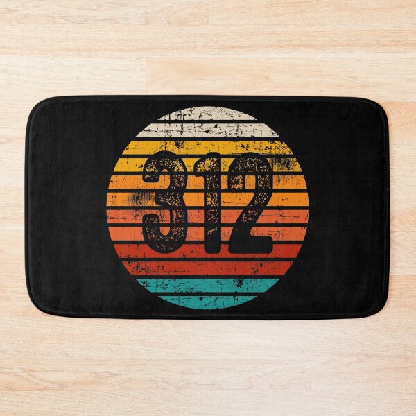 Item preview, Distressed Vintage Sunset 312 Area Code designed and sold by Gold Wings Tees.