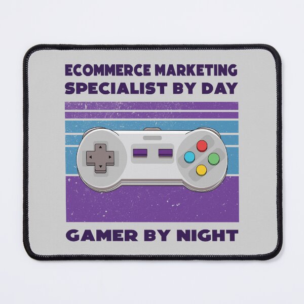 Item preview, Ecommerce marketing specialist by day gamer by night, dark text, funny games lovers, humor, joke, meme, gamer worker, ecommerce marketing specialist job, marketing department designed and sold by SGS-.