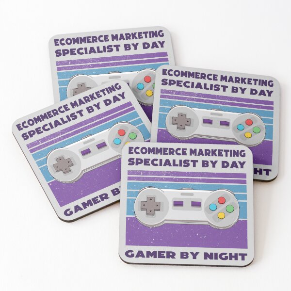Item preview, Ecommerce marketing specialist by day gamer by night, dark text, funny games lovers, humor, joke, meme, gamer worker, ecommerce marketing specialist job, marketing department designed and sold by SGS-.