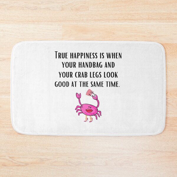 Item preview, TRUE HAPPINESS GIRL CRAB FUCHSIA PINK WHITE BACKGROUND   designed and sold by EllieMonroe.