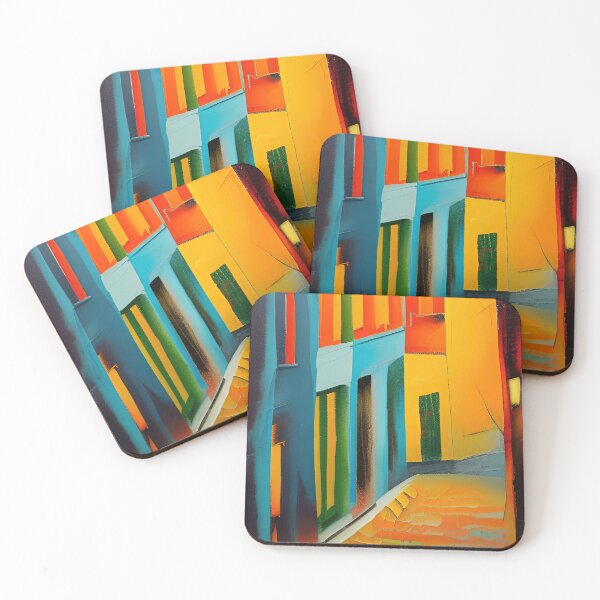 Item preview, Colourful Street at Night designed and sold by Arkneer.