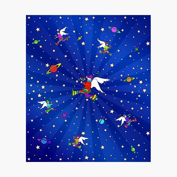 Angel Dudes Starry Night Photographic Print