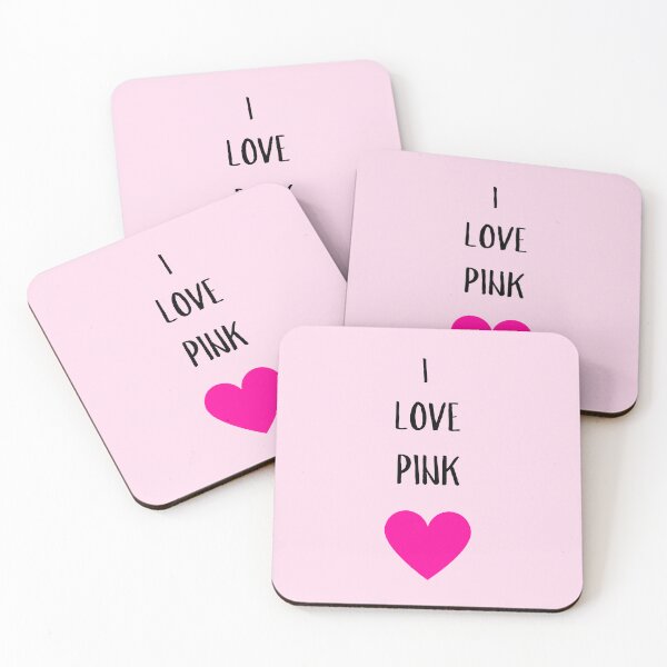 Item preview, I LOVE PINK (LARGE) FUCHSIA HEART MEME PINK BACKGROUND  designed and sold by EllieMonroe.