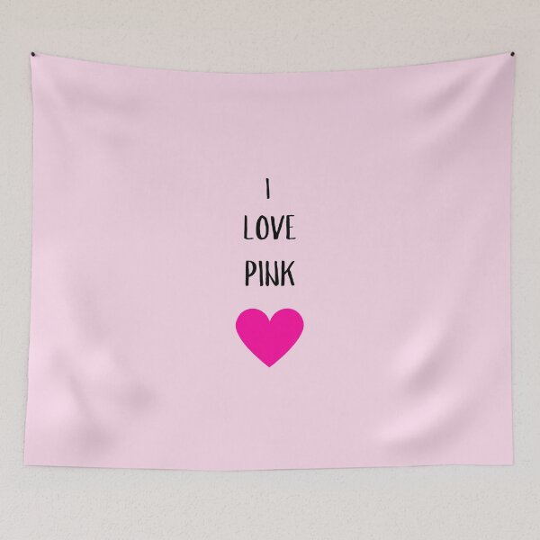 Item preview, I LOVE PINK (LARGE) FUCHSIA HEART MEME PINK BACKGROUND  designed and sold by EllieMonroe.