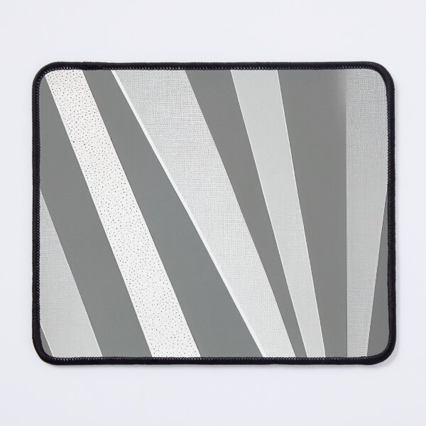 Item preview, "Harley" - Modern Geometric Abstract Pattern in Grey Silver Black White designed and sold by HiArtify ❤️.