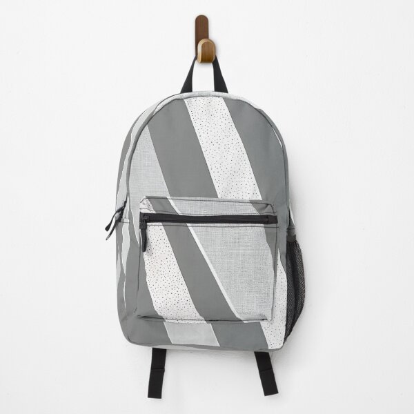 Item preview, "Harley" - Modern Geometric Abstract Pattern in Grey Silver Black White designed and sold by HiArtify ❤️.