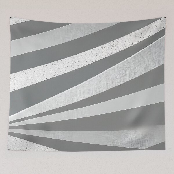 Artikelvorschau, "Harley" - Modern Geometric Abstract Pattern in Grey Silver Black White entworfen und verkauft von HiArtify ❤️.