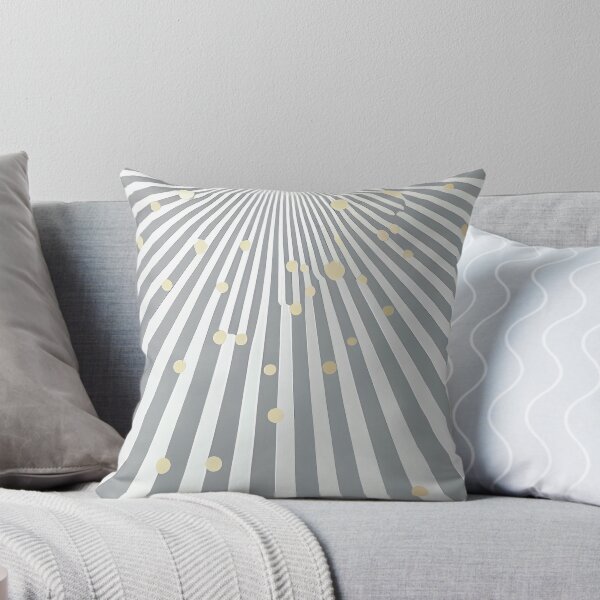 Item preview, "Phoenix" - Modern Geometric Abstract Pattern in Grey Silver Black White designed and sold by HiArtify ❤️.