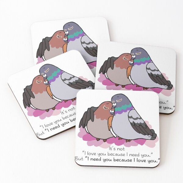 Item preview, Need you because I love you designed and sold by lifewithbirds.
