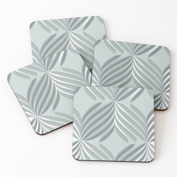 Item preview, "Logan" - Modern Geometric Abstract Pattern in Grey Silver Black White designed and sold by HiArtify ❤️.