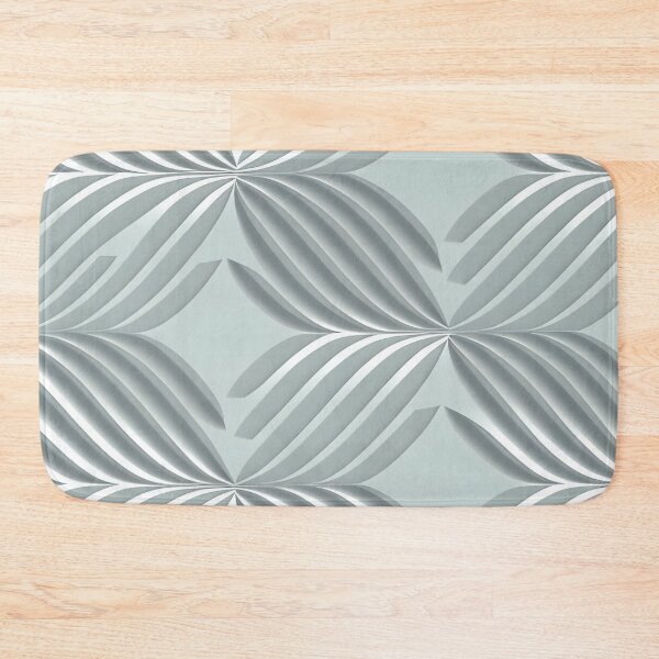 Artikelvorschau, "Logan" - Modern Geometric Abstract Pattern in Grey Silver Black White entworfen und verkauft von HiArtify ❤️.