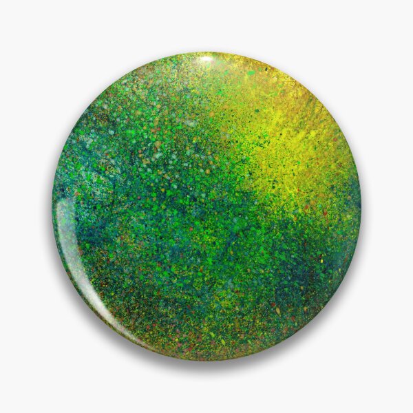 Item preview, Moments Of The Divine Enlightenment #691 Bold Unique Vibrant New Age 5D Original Hand-painted OOAK Abstract Painting Detail 2 In Teal Green Yellow Brown Bronze Copper Jewel Tones Nebula Galactic Art designed and sold by Rainbow Artist Orlando L.
