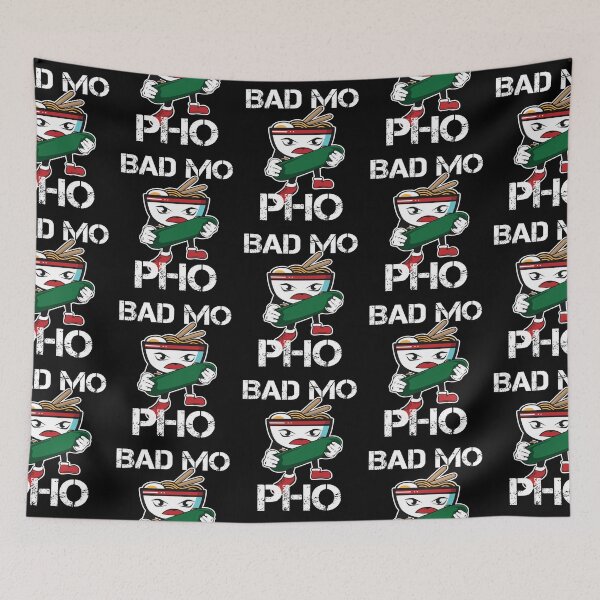 Item preview, Bad Mo Pho print Funny Vietnamese Food Pun designed and sold by JosefCepak.