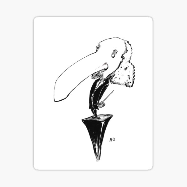 Inktober 2016 Day 27 - Music Conductor Sticker