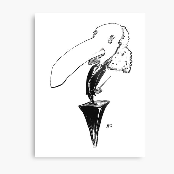 Inktober 2016 Day 27 - Music Conductor Metal Print