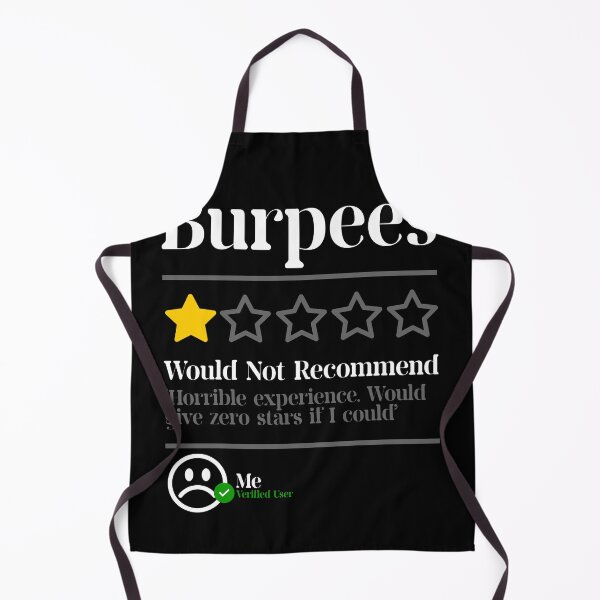 Item preview, Burpees Do Not Recommend 1 Star Rating Funny Gym Workout NL designed and sold by Williams112.