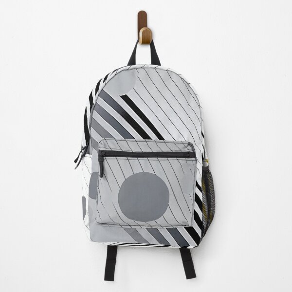 Artikelvorschau, "Thea" - Modern Geometric Abstract Pattern in Grey Silver Black White entworfen und verkauft von HiArtify ❤️.
