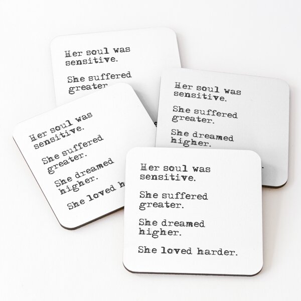 Item preview, Her soul was sensitive  designed and sold by peggieprints.
