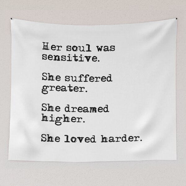 Item preview, Her soul was sensitive  designed and sold by peggieprints.