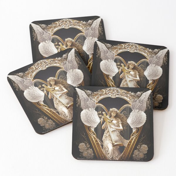 Item preview, angel with harp Artwork 5 - Angel with Harve by Pitasso designed and sold by DErstling.