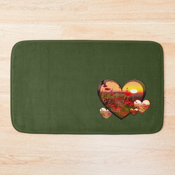 Item preview, SUNSET, HEARTS AND POPPIES VALENTINE designed and sold by THE AMERICAN TEEVANGELIST.