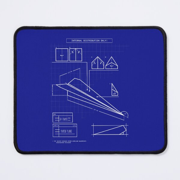 Item preview, Top secret origami paper plane engineering blueprints designed and sold by Cavemen.