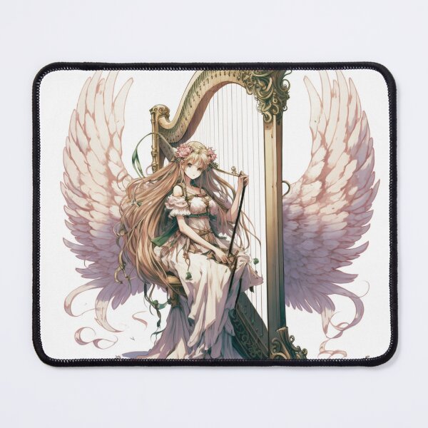 Item preview, angel with harp Artwork 5 Manga style - Angel with Harve by Pitasso designed and sold by DErstling.