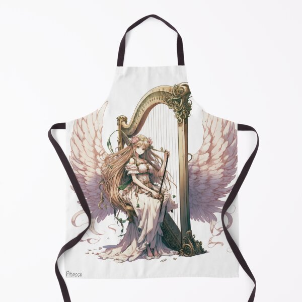 Item preview, angel with harp Artwork 5 Manga style - Angel with Harve by Pitasso designed and sold by DErstling.