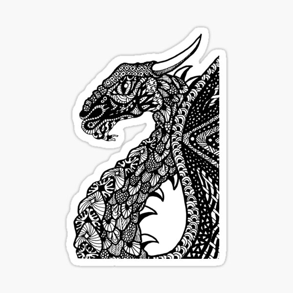 Zen Dragon Sticker