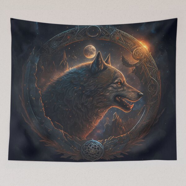 Item preview, Space wolf with ornaments designed and sold by PM-Artistic.