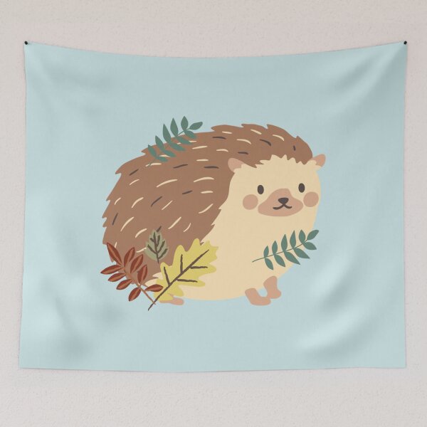 Item preview, Autumn Cute Hedgehog designed and sold by halongshop.