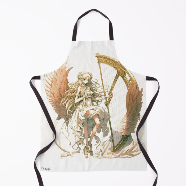 Item preview, angel with harp Artwork 6 Manga style - Angel with Harve by Pitasso designed and sold by DErstling.