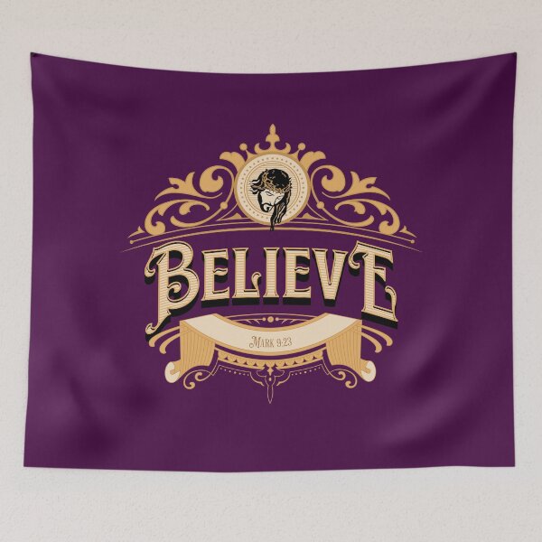 Item preview, Believe: Christian Religious Statement designed and sold by VarnaChitra.