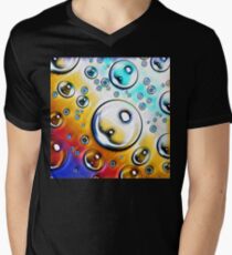 ‘Bubbles’ Digital art Men's V-Neck T-Shirt