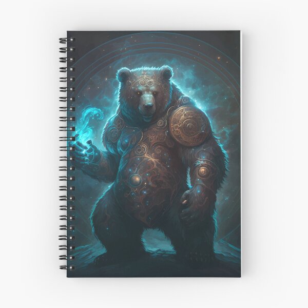 Item preview, Outer space bear magician with blue fire designed and sold by PM-Artistic.