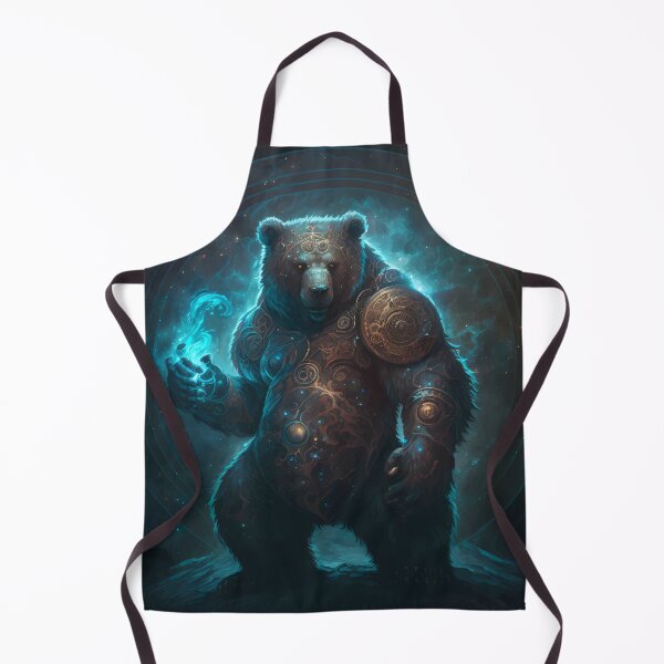 Item preview, Outer space bear magician with blue fire designed and sold by PM-Artistic.