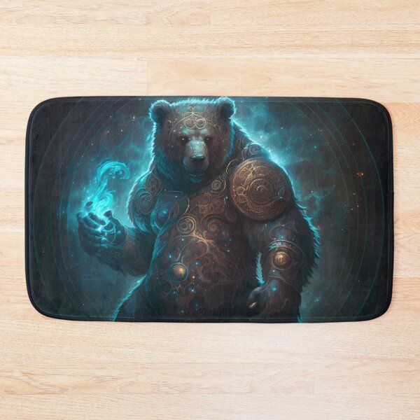 Item preview, Outer space bear magician with blue fire designed and sold by PM-Artistic.
