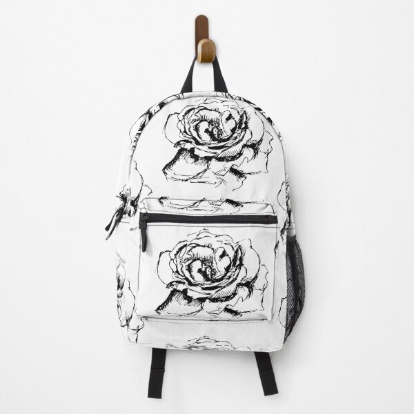 Item preview, Minimalist Black Pencil Rose Illustration designed and sold by PinkLotusArt.