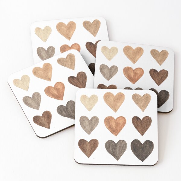 Item preview, Diversity Heart Skin Tones Black Pride Melanin Kindness Gift designed and sold by silmanpaa5.
